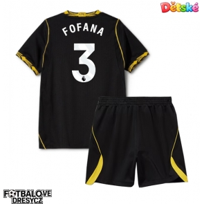 Chelsea Wesley Fofana #3 Dětské Venkovní dres komplet 2026-27 Krátký Rukáv (+ trenýrky)